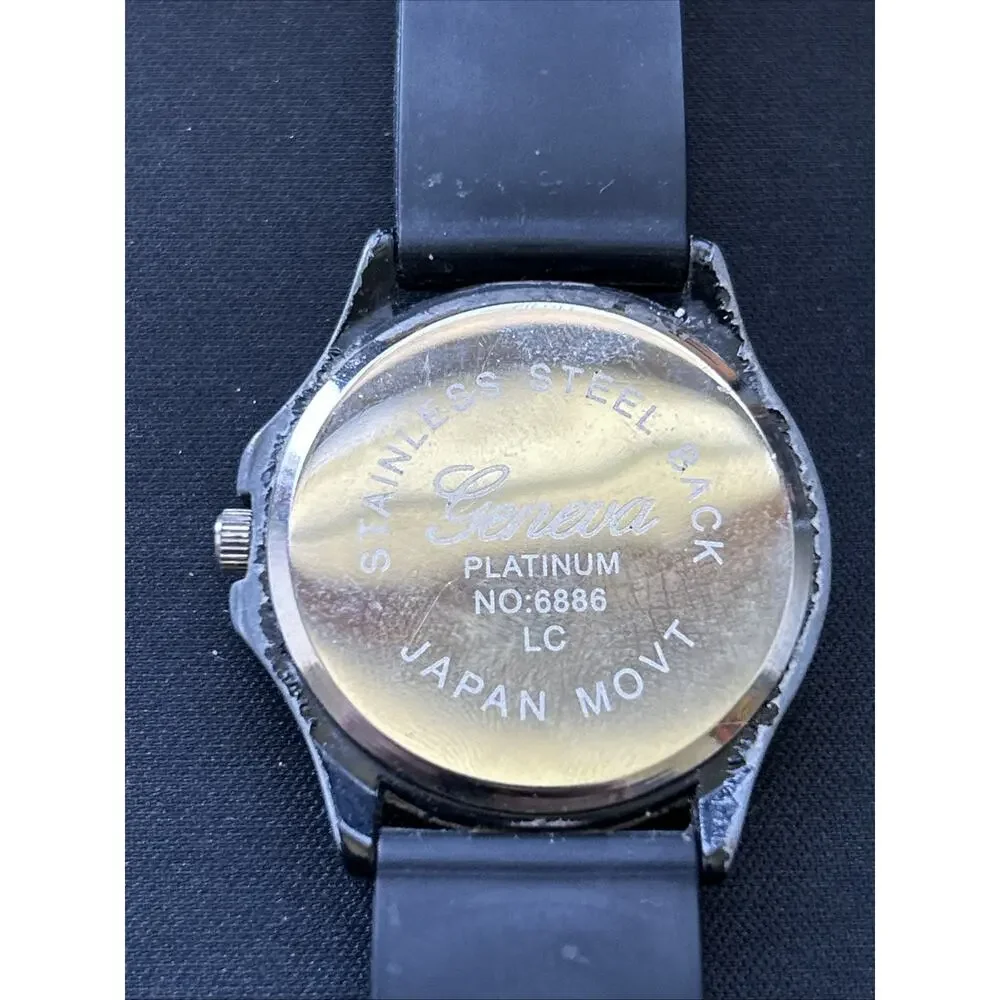 Geneva Black Dial And Case Women’s Quartz Watch